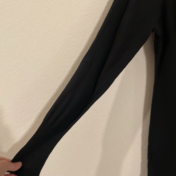 Coogi Women's V-Neck Sweater 1X Black Colorful Embroidered Logo Colorblock - Picture 6 of 13